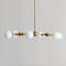 Hello Honey® 63.5" Brushed Gold Sputnik Opal Glass Chandelier